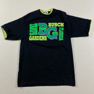 Vintage 90s Busch Gardens T Shirt Mens Medium Tampa Florida Single Stitch USA